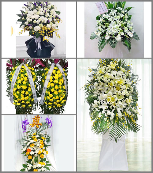 福建泉州晋江市安海镇梧山村白事花篮预定