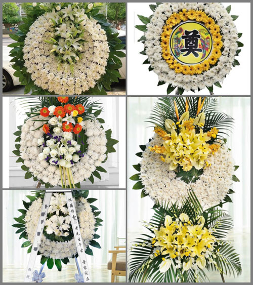 福建泉州晋江市安海镇梧山村花圈速递